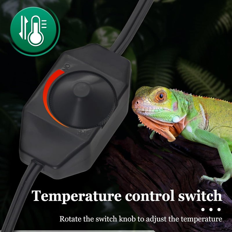 MODUODUO Reptile Heating Mat for Amphibians Tortoises Gecko Snake,Under Tank Heater (14W) - Image 5
